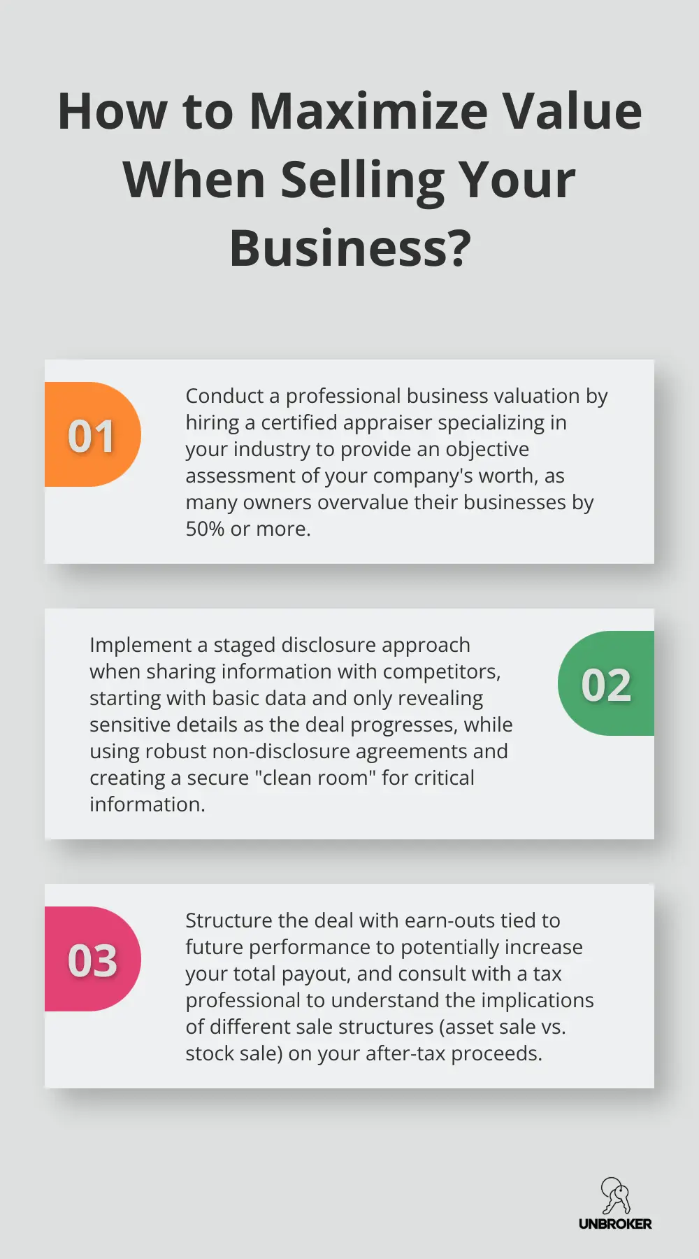 Infographic: How to Maximize Value When Selling Your Business? - how to sell your business to a competitor