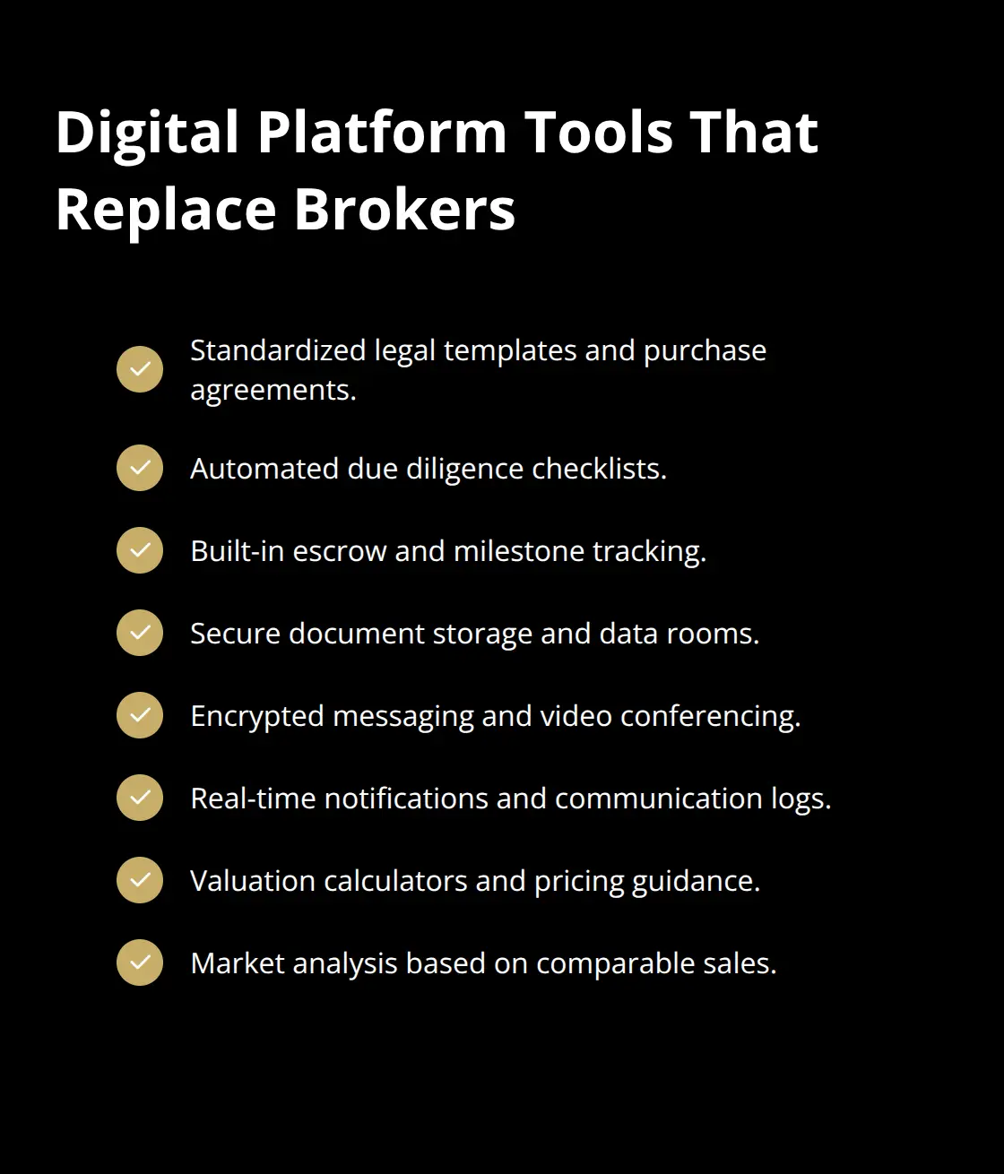Key digital platform tools that replace traditional broker services - online platforms