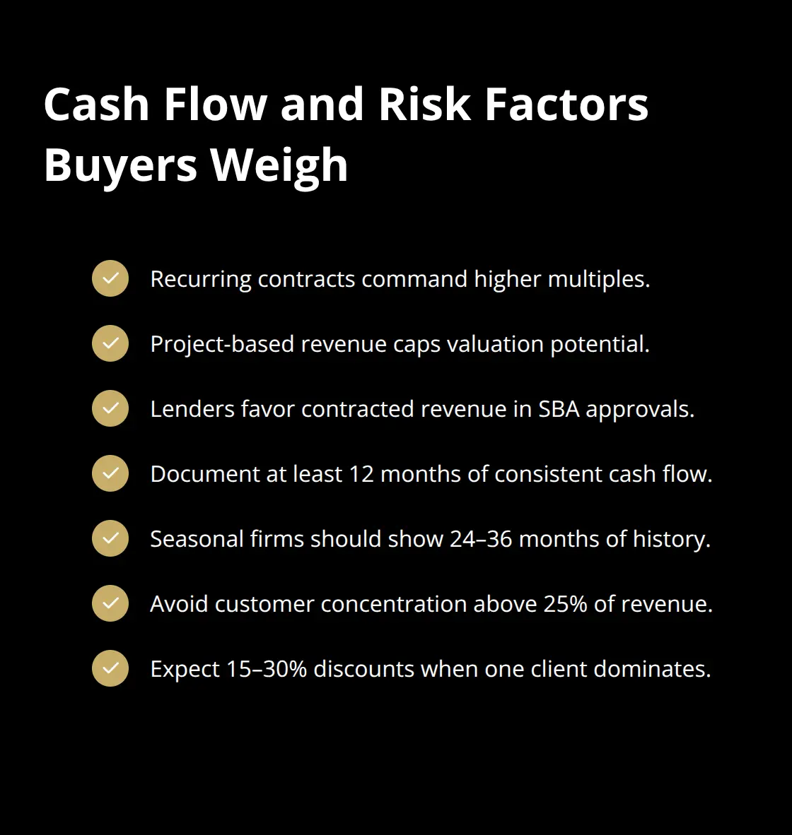 Practical factors that move valuation multiples in small business sales