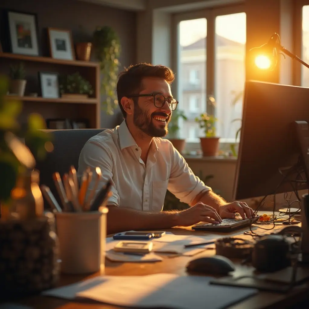 man selling ecommerce company for sale